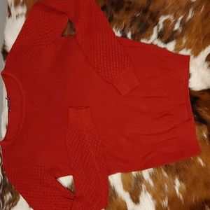 Red Sweater Willis Sport Sz L